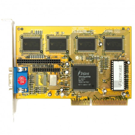 Trident 3 Dimage 9750 tarjeta gráfica AGP, 4mb SGRAM